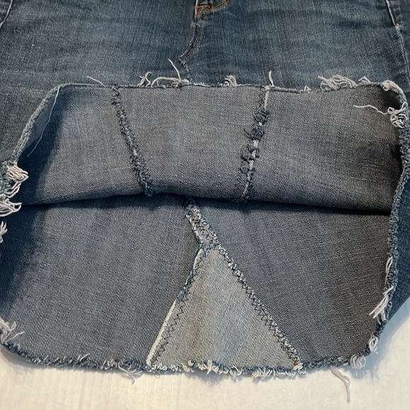 J. Crew Women's Matchstick Raw Frayed Hem Denim Skirt Size 14 - Picture 6 of 13